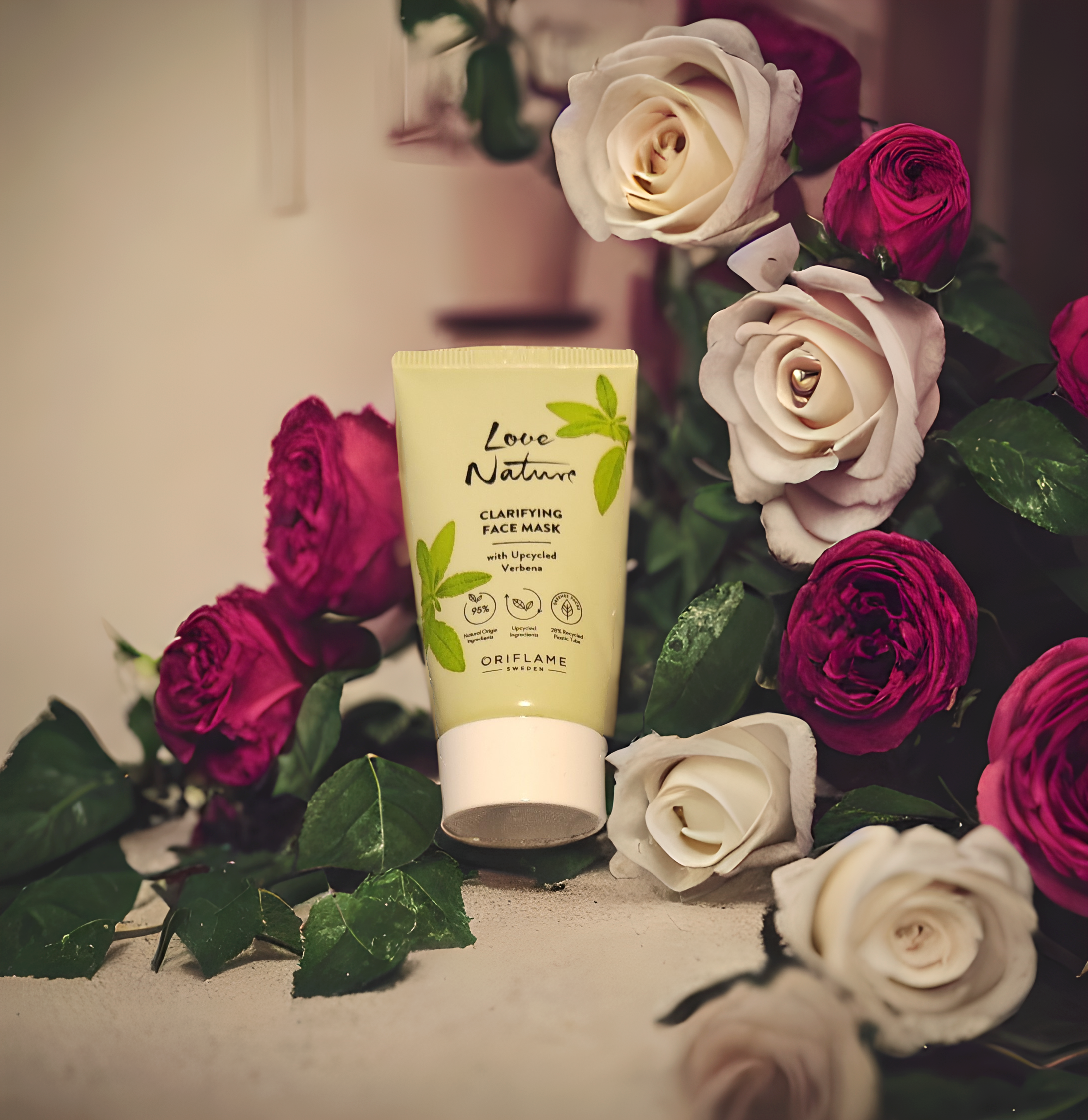 Oriflame  Love Nature clarifying face mask with upcycled verbena